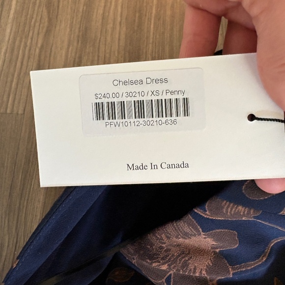 NEW Park & Fifth Chelsea Dress XS Blue and Brown Floral Strapless Maxi Scarf - Picture 8 of 13